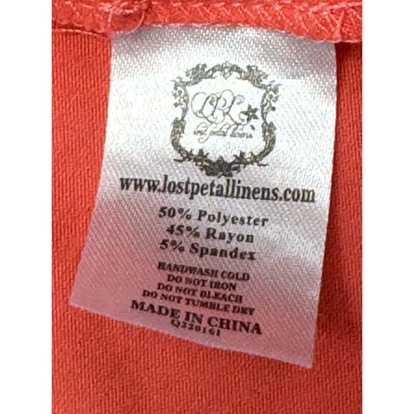 Lost Petal Linens Stitched Pink and Blue Anchor Tank Top Women’s Size Medium - Picture 8 of 8